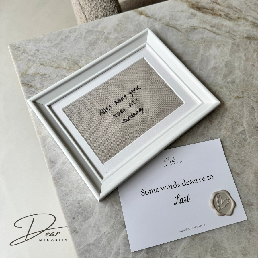Memory Note klassiek wit 15x20 cm