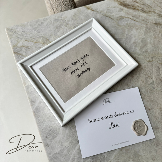 Memory Note klassiek wit 15x20 cm