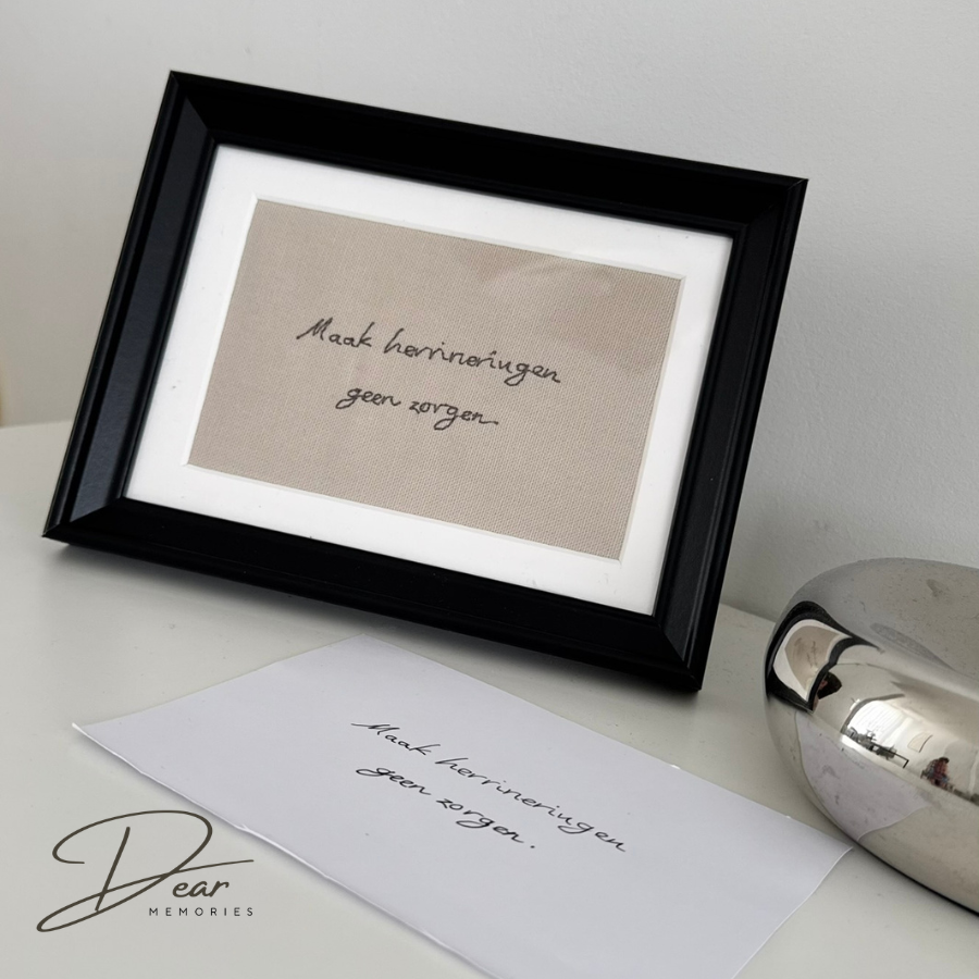 Memory Note klassiek zwart 15x20 cm