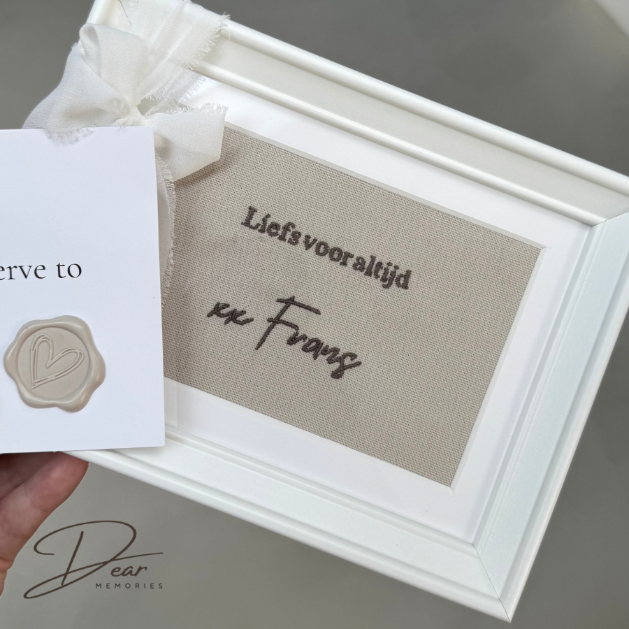 The Personal Edit | Tekst & handschrift wit