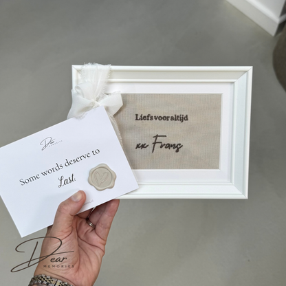 The Personal Edit | Tekst & handschrift wit