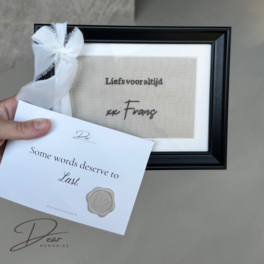 The Personal Edit | Tekst & handschrift zwart